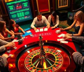 Experience the thrill of winning at hdbet.com with an engaging casino scene filled with excitement and action.