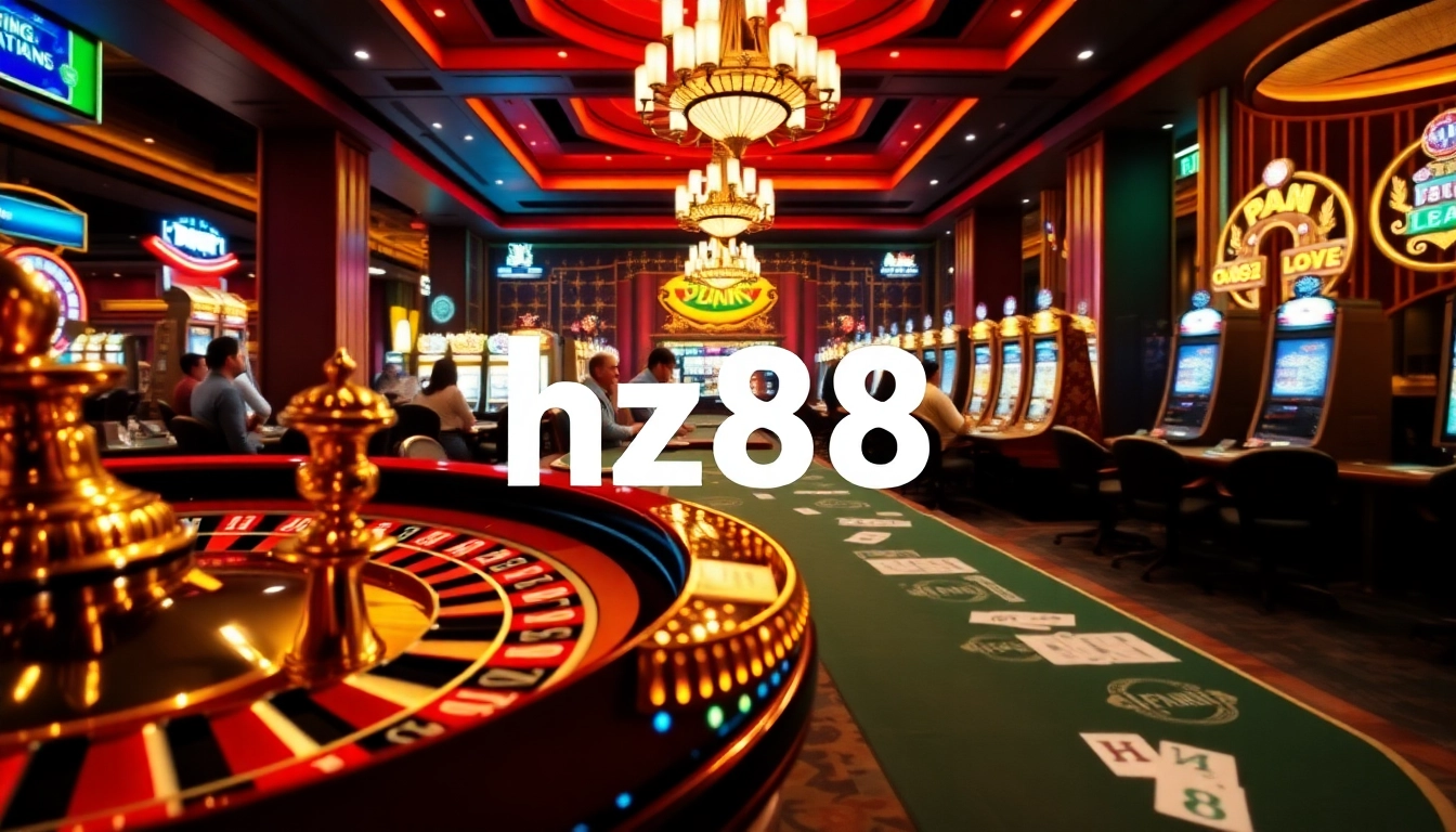 Experience thrilling gameplay at hz88 casino with engaging roulette and slot machines.