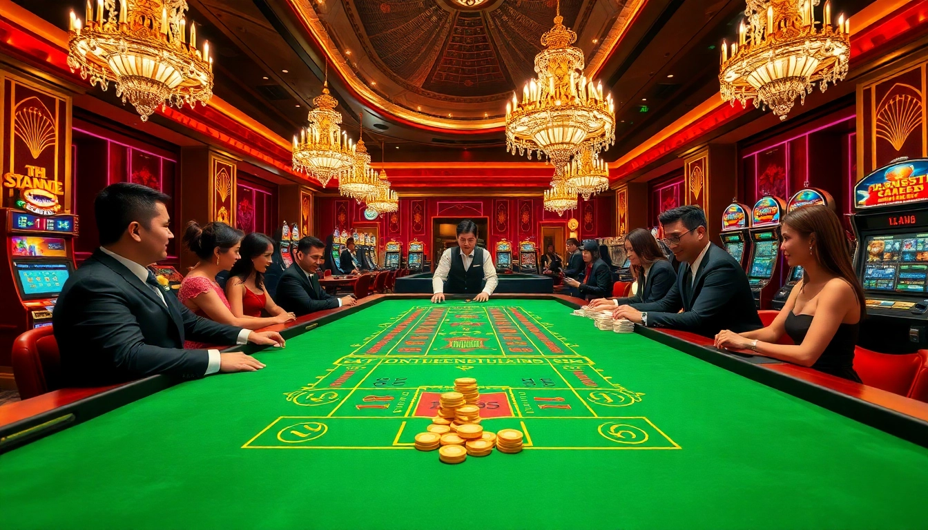 Engage in thrilling gameplay at DEBET's high-stakes baccarat table, showcasing excitement and luxury.