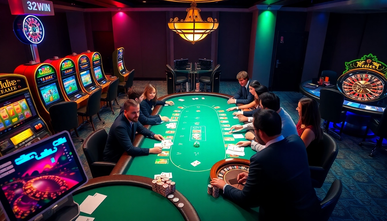 Experience the thrill of gambling at https://32win.style/ with engaging casino tables, vibrant slots, and excited players.
