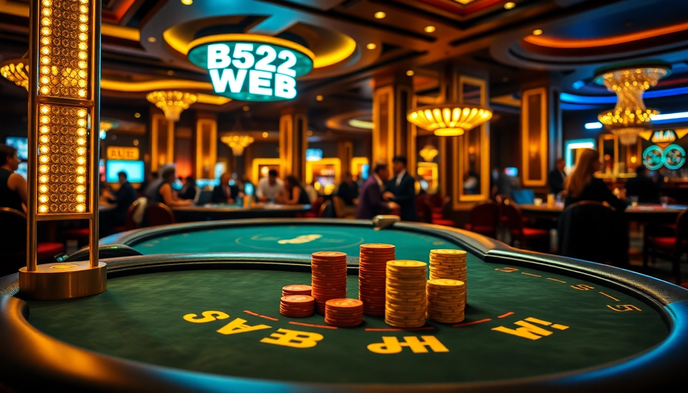 Experience high-stakes gaming at B52 WEB with vibrant casino action and luxurious atmosphere.
