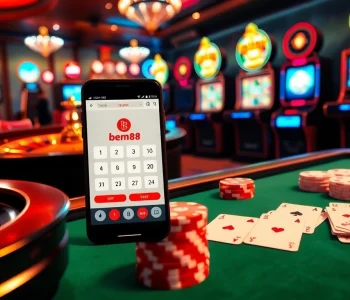 Experience the thrill of winning with the app bem88 in an elegant casino setup.