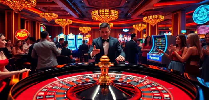 Experience the thrill of winning at haywin com with an exciting roulette table scene.