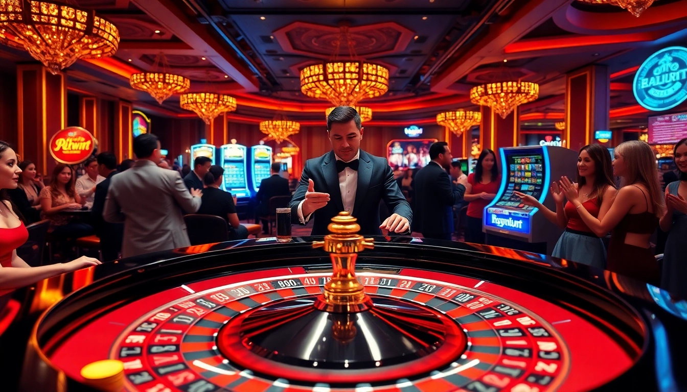 Experience the thrill of winning at haywin com with an exciting roulette table scene.