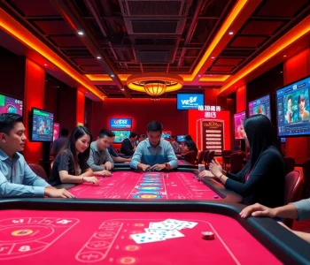 Engaging scene at https://lucky88.direct/ showcasing diverse players enjoying Baccarat and Sicbo in a modern online casino setting.