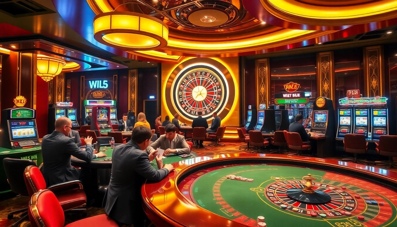 KU 88 players strategizing at a high-stakes poker table in a luxurious casino setting.