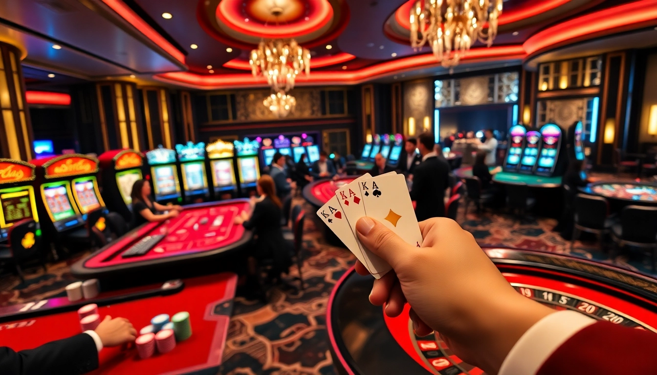 Experience the thrill of gambling at luxurious tables with nohu vibes in a vibrant casino.