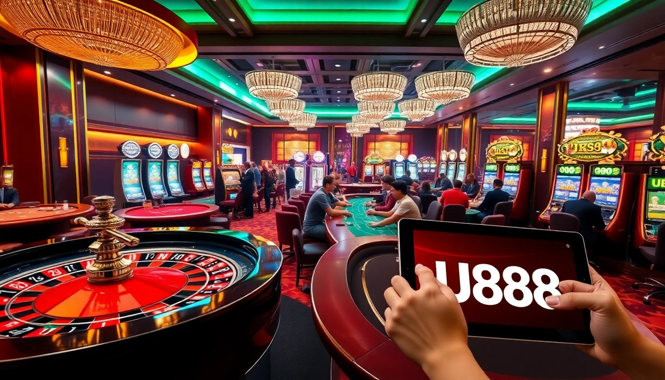 Experience the excitement of U888 with vibrant casino games and professional gaming action.