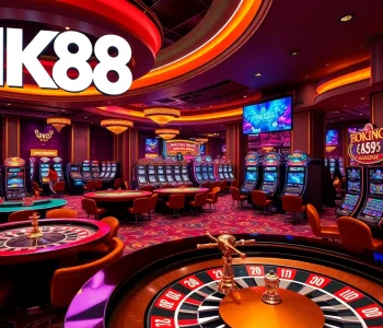 Experience the thrill of winning at NK88's luxurious casino environment.