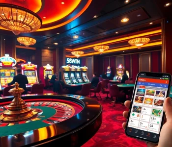 Experience the excitement of gambling with the app 58win in a luxurious casino setting.