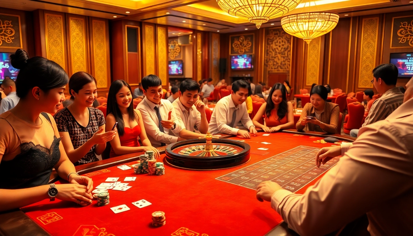 Experience the thrill of Xin 88 at a luxurious casino with vibrant games and high-stakes excitement.