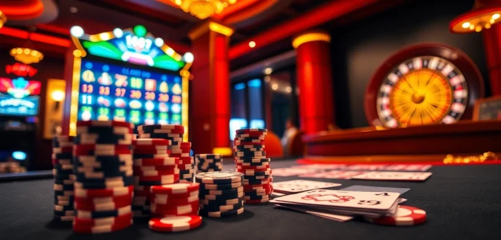 Players engaging in thrilling games at 68win's luxurious online casino environment.