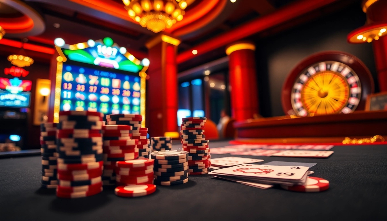 Players engaging in thrilling games at 68win's luxurious online casino environment.