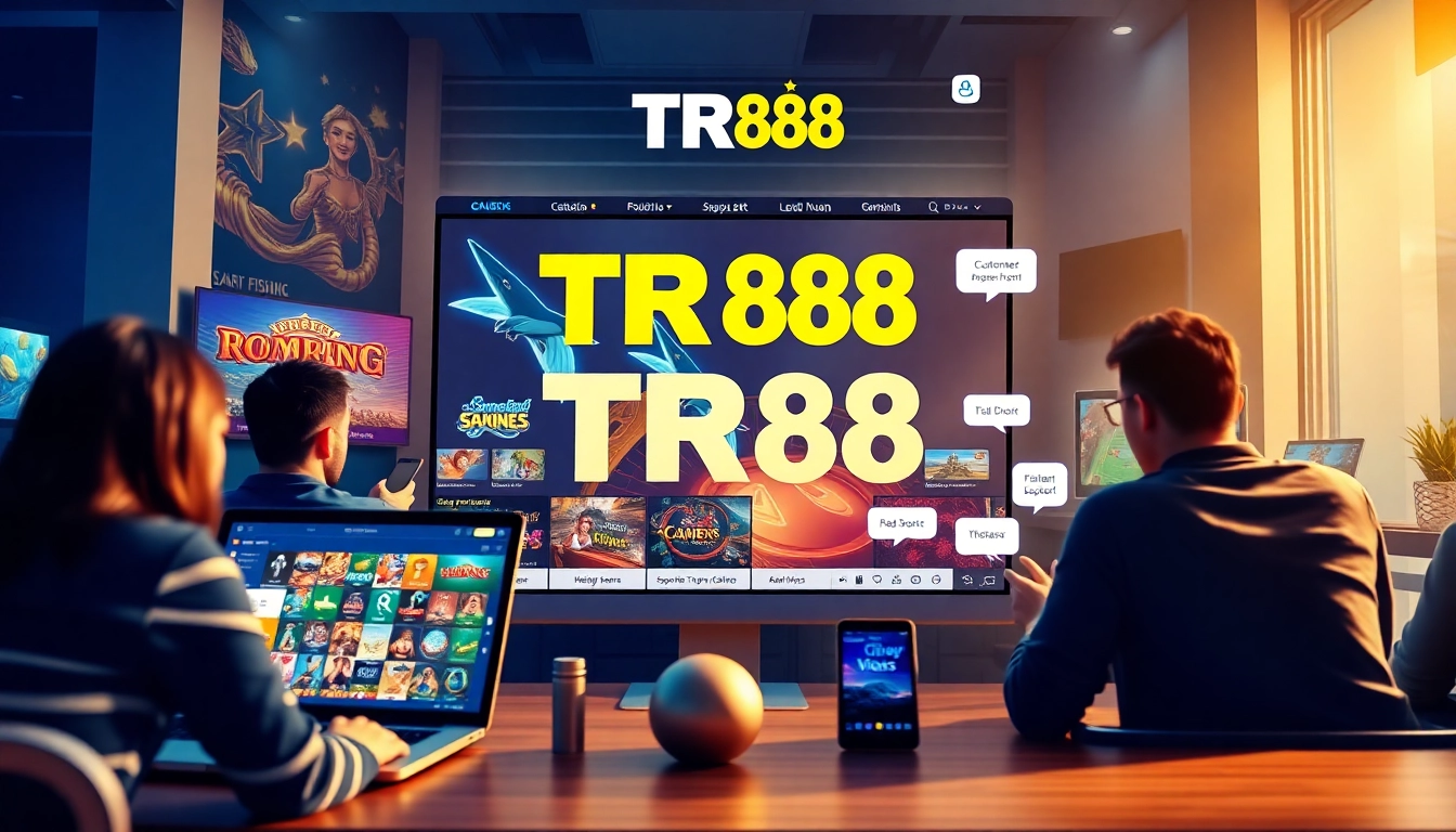 Experience the excitement of Nhà Cái TR88, showcasing online gaming platforms and player engagement.
