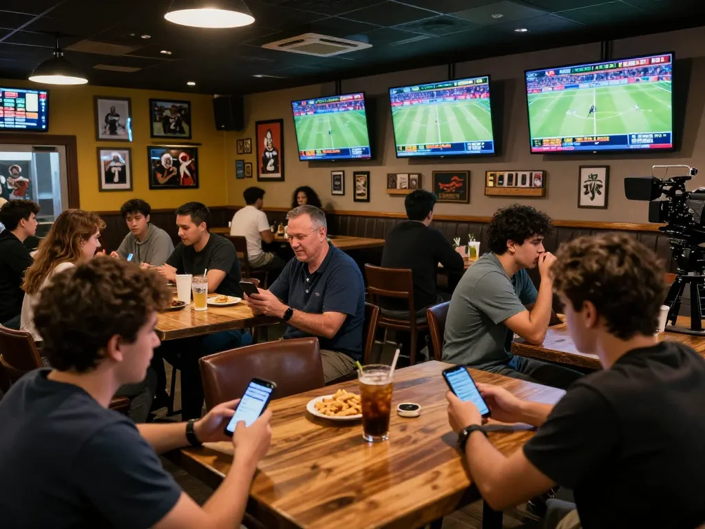 KÈO TRỰC TUYẾN showcases an exciting sports betting scene with fans engaged in live betting activities