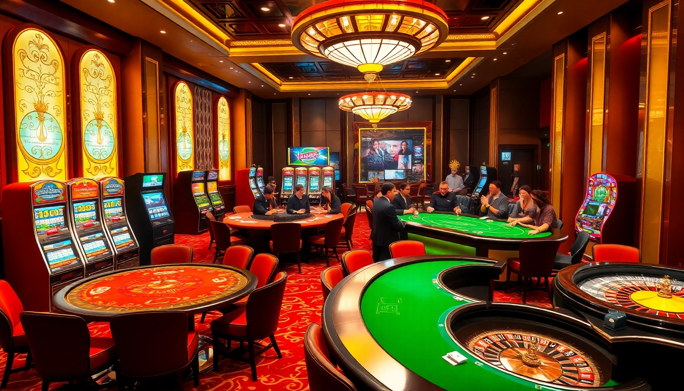 Players enjoying the sophisticated IQ88 casino experience at poker and blackjack tables.