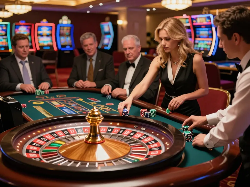 Experience the excitement of roulette at https://five88az.net/, where players engage in thrilling gameplay surrounded by vibrant casino ambiance.