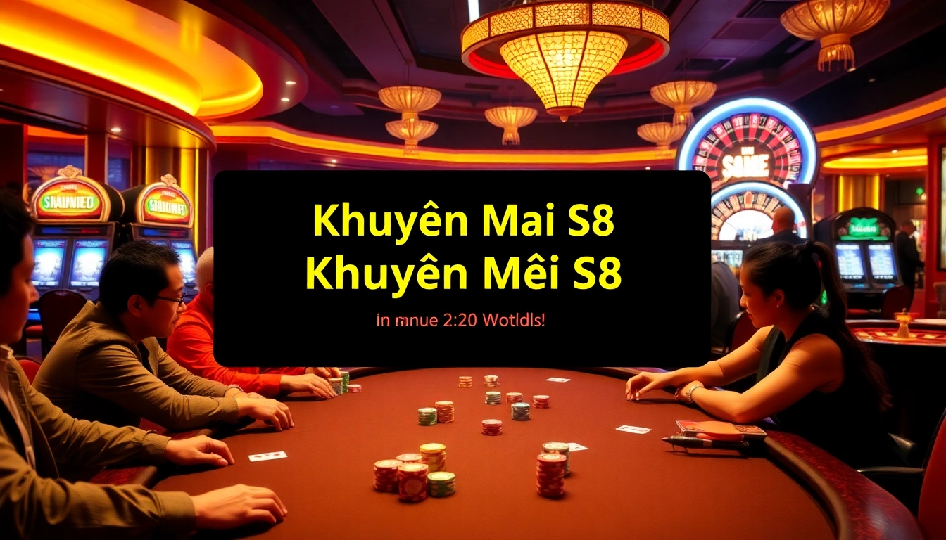 Join the thrilling Khuyến Mãi S8 at a vibrant casino, featuring exciting poker games and rich rewards.