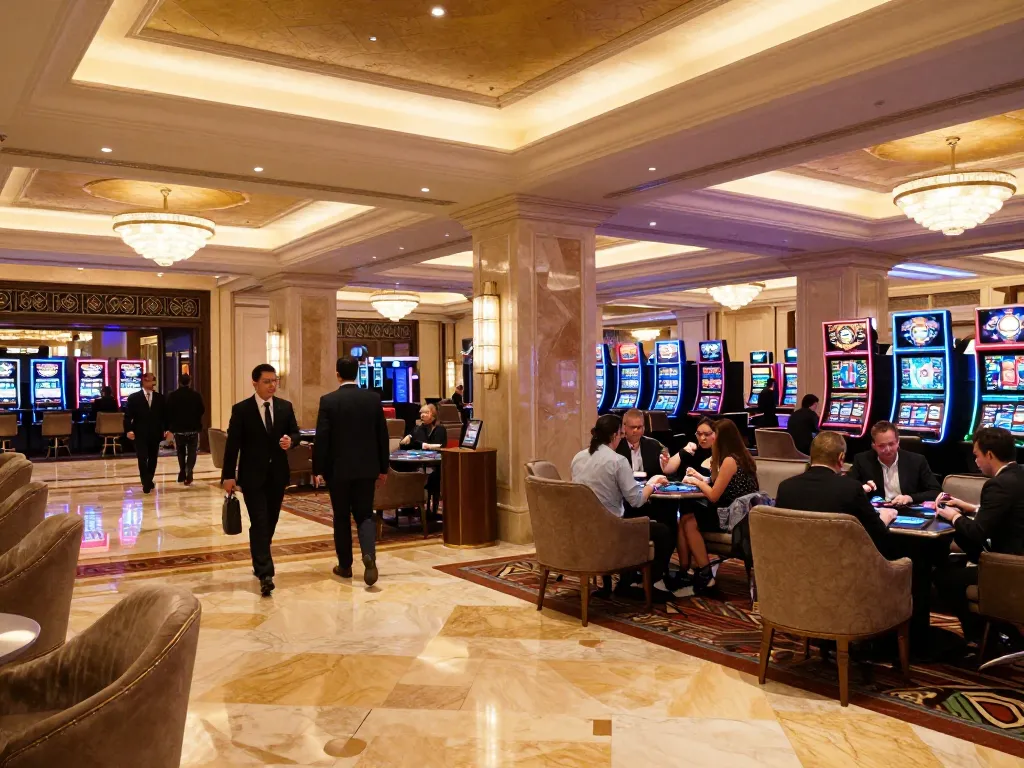 Experience the excitement of xx88 as high-rollers enter a luxury casino filled with vibrant games and elegant decor