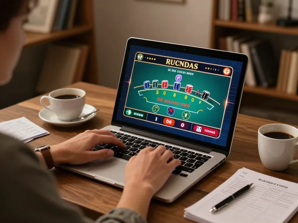 Engaged in online gaming at trang chủ tr88, a player enjoys a live dealer blackjack game from the comfort of home.