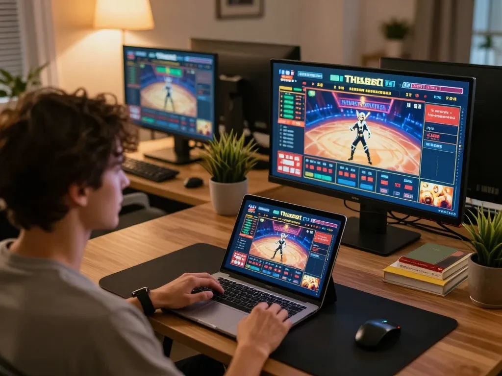 Engaging online gaming session at Thabet casino showing strategic gameplay.