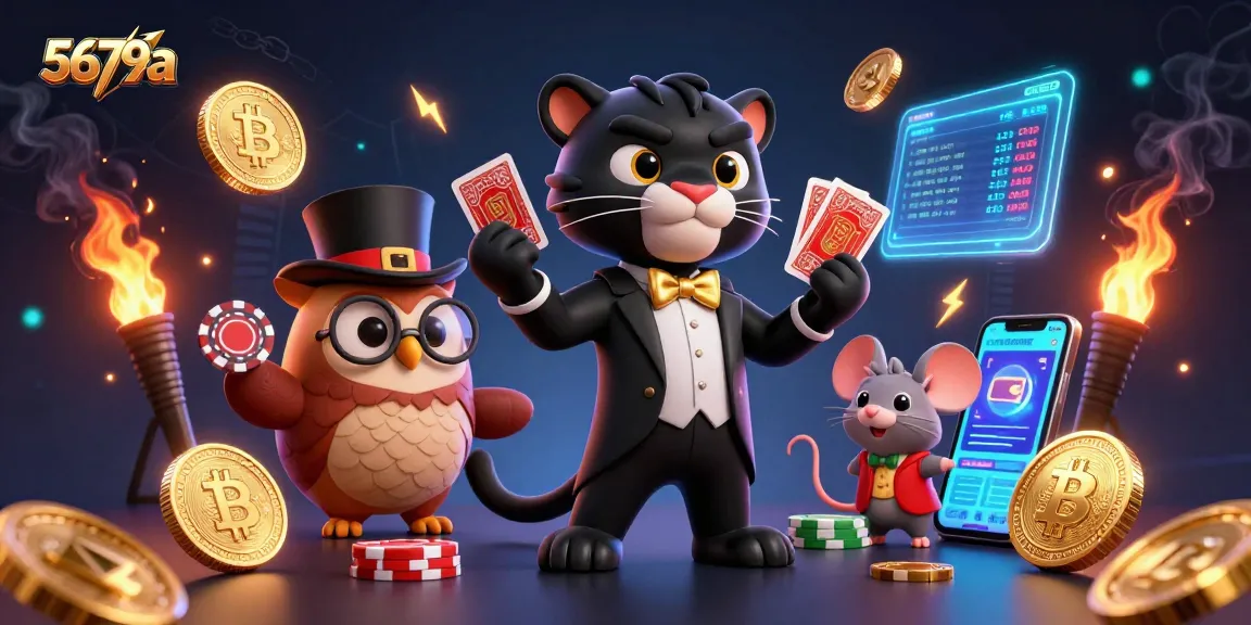 Experience the thrill of 5679a with stylish characters and engaging casino elements in a vibrant digital scene.