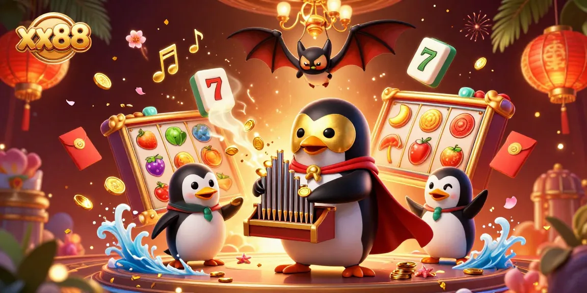 Play exciting games at xx88 with rich 3D casino visuals featuring dynamic slot reels and stunning effects.