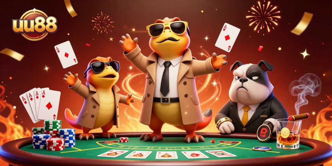 Join the excitement at uu88 with raptors sneaking into a VIP casino, poker thrills await!